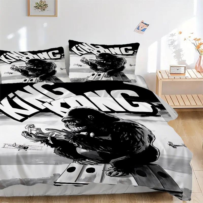 

Набор пододеяльников King Kong из 3 предметов (1 пододеяльник + 2 наволочки, без наполнителя) - Уютное и дышащее украшение для спальни yy251104074 135x200cm