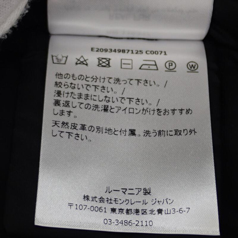 MONCLER  E20934987125 C0071 0 Down jacket black polyester/cotton Women