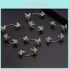 Butterfly Ear Cuff Earrings Copper Alloy Nonpierced Jewelry For Women