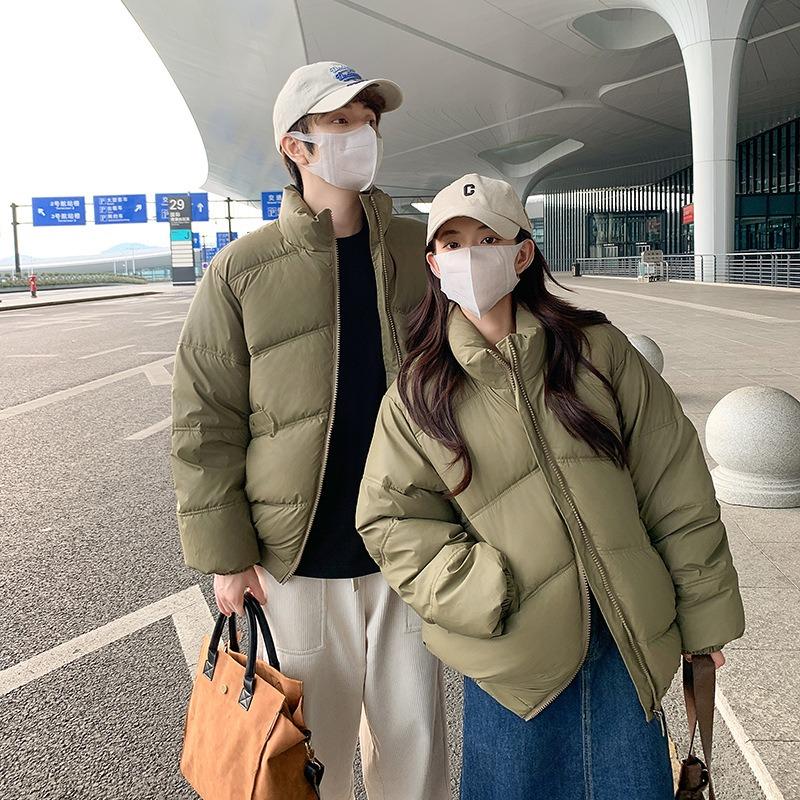Men's and Women's Cotton-padded Clothes Thickened Winter New Loose Student Couple Imitation Lambskin Cotton-padded Jacket