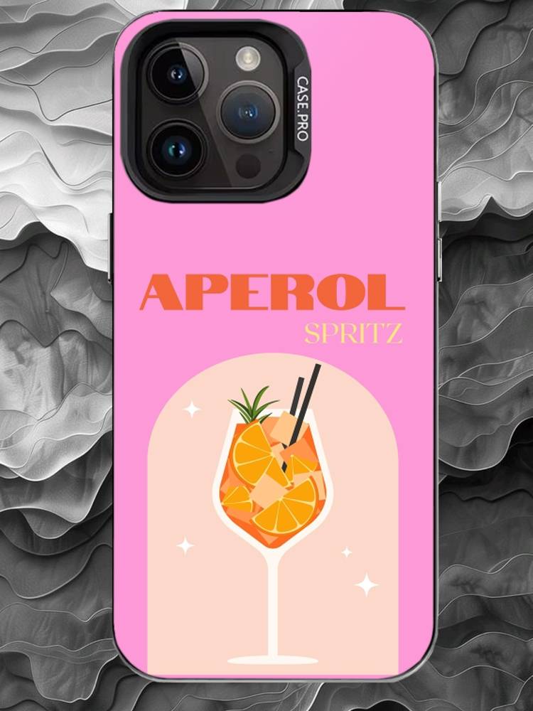 A-Aperol Spritz Phone Case For iPhone 17 16 15 14 13 12 11 Pro Max Plus Silver Matte Black Cover