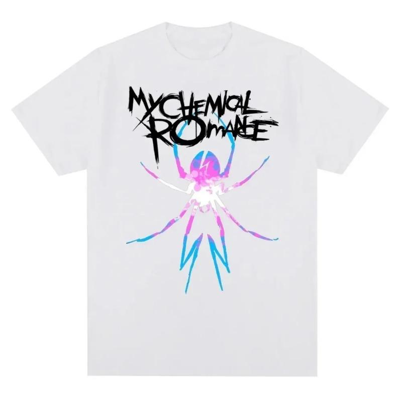My Chemical Romance Mcr Band Uomo Donna T-shirt in cotone T-shirt stampata T-shirt casual a maniche corte Streetwear Trend Tee Tops