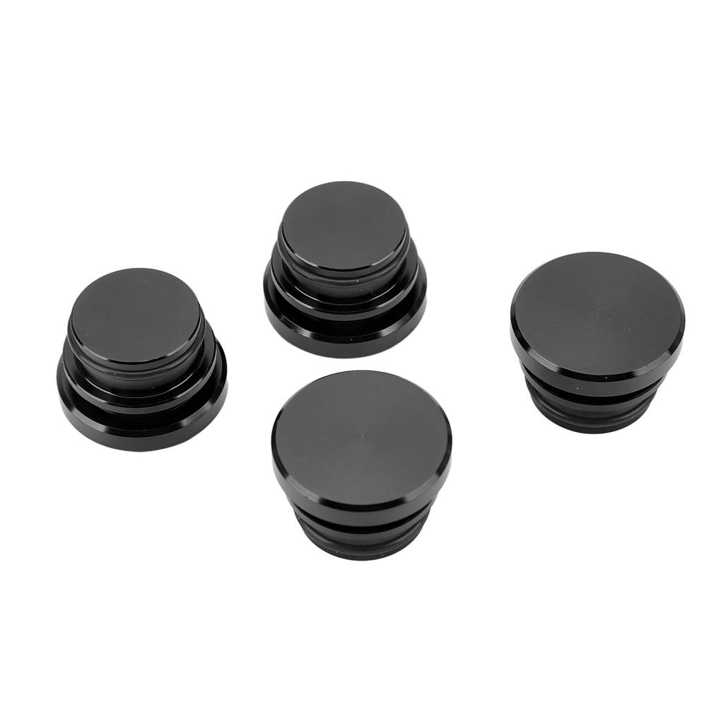 4 Pcs Cigarette Lighter Plug Socket Cap Aluminium Alloy Power Outlet Dust Cover for Vehicles with 12V Accessory Plug