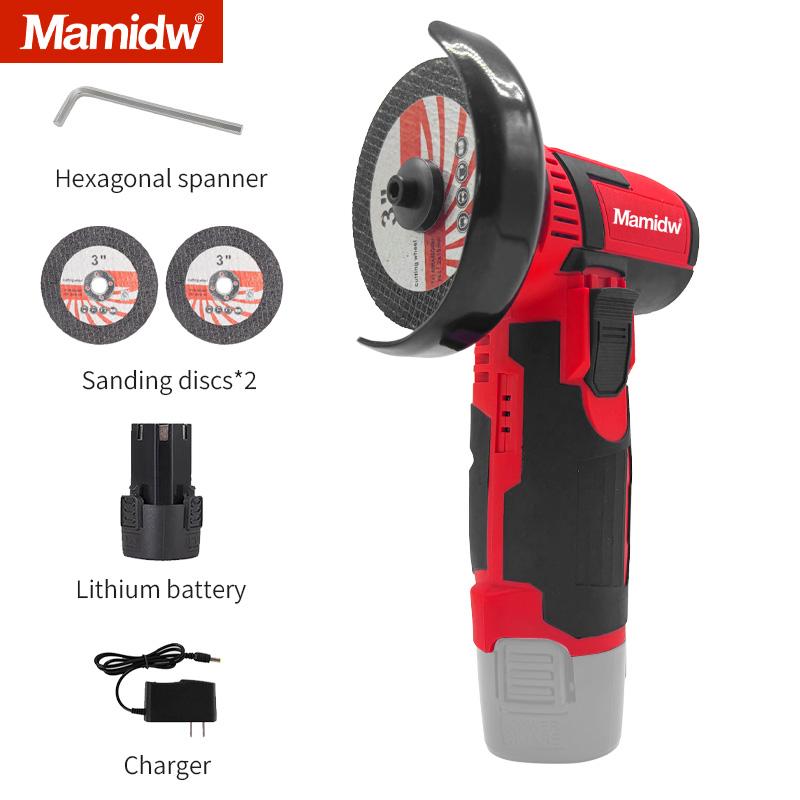 Mamidw Brushless Electric Angle Grinder Electric Grinding Cutter Rechargeable Polishing Machine For Milwaukee Battery pins