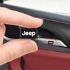 2/10pcs Car Interior Badge Sticker 3D Epoxy Glue Decals Accessories for Jeep Grand Cherokee Wrangler Renegade Compass Patriot Liberty