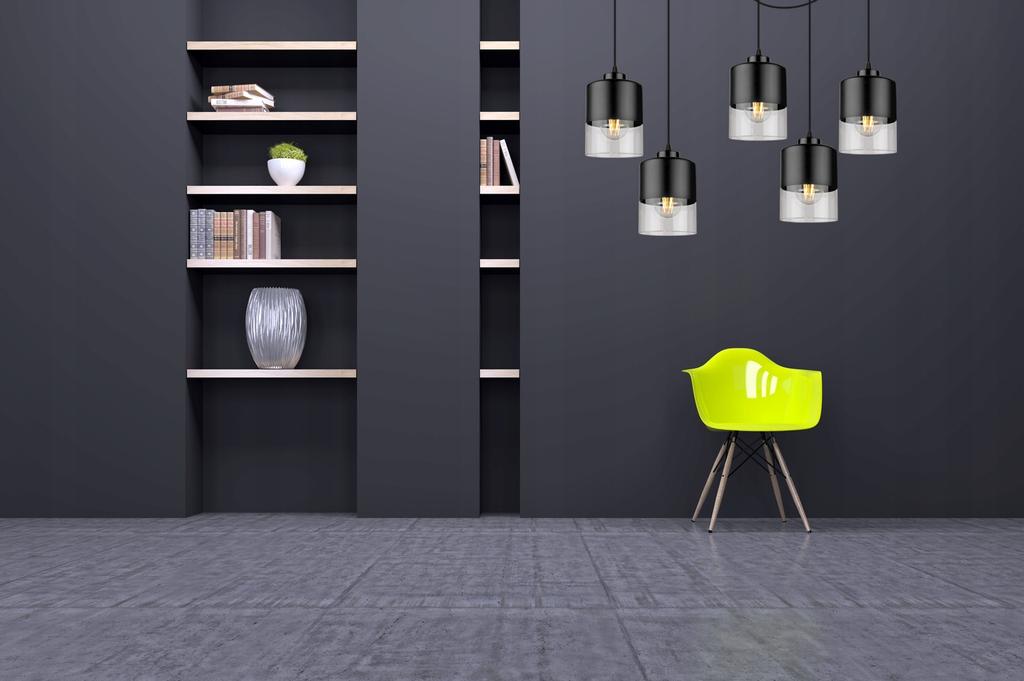 MODERN GLASS SPIDER CEILING HANGING LAMP