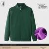 Stand Collar Fleece-Lined Zipper Sweatshirt