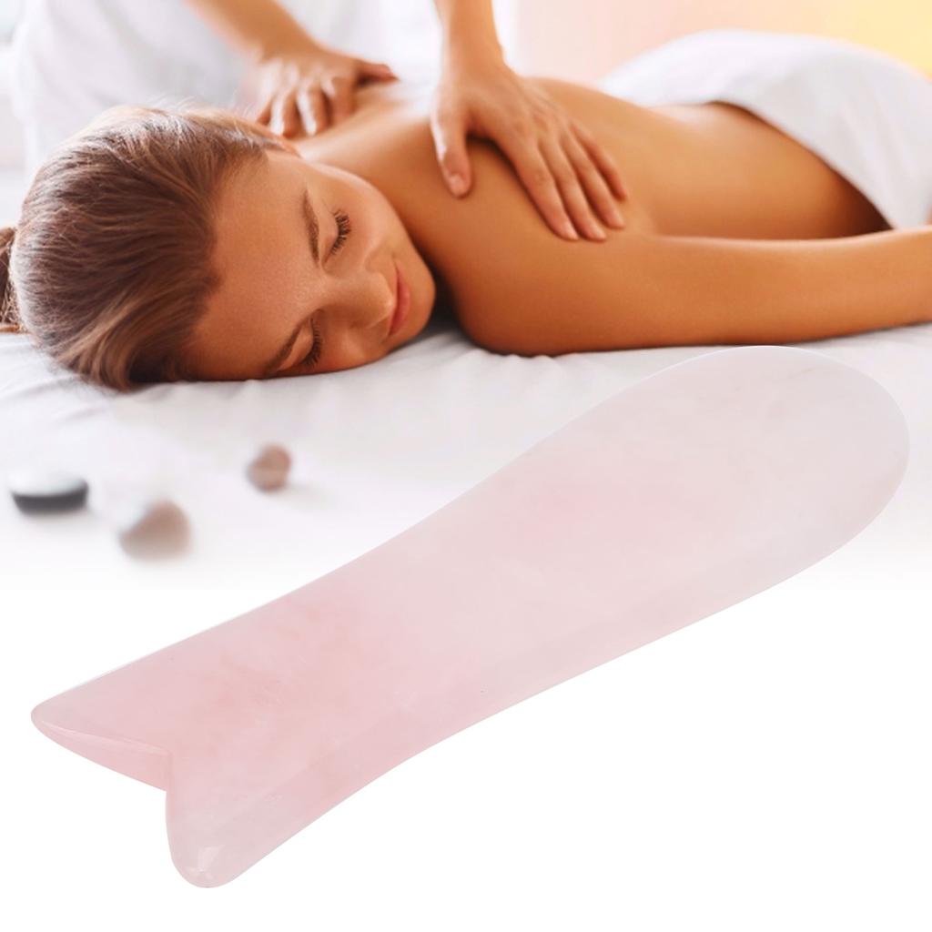 Planche à gratter Gua Sha en forme de queue de poisson, portable, pour massage du corps entier