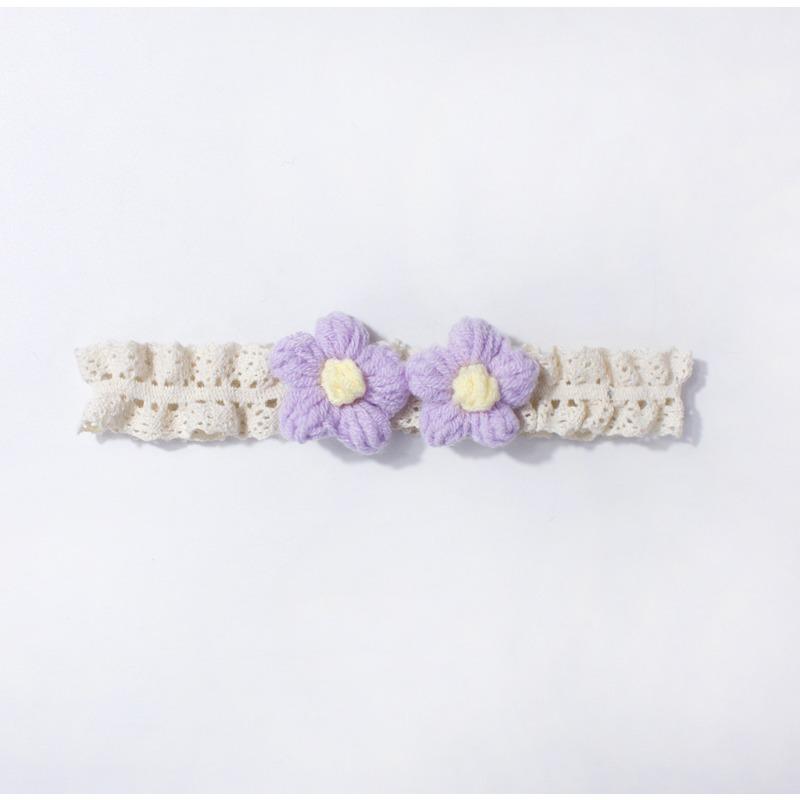 New lace baby headband, cute flower children's headscarf, thin soft baby hair accessories