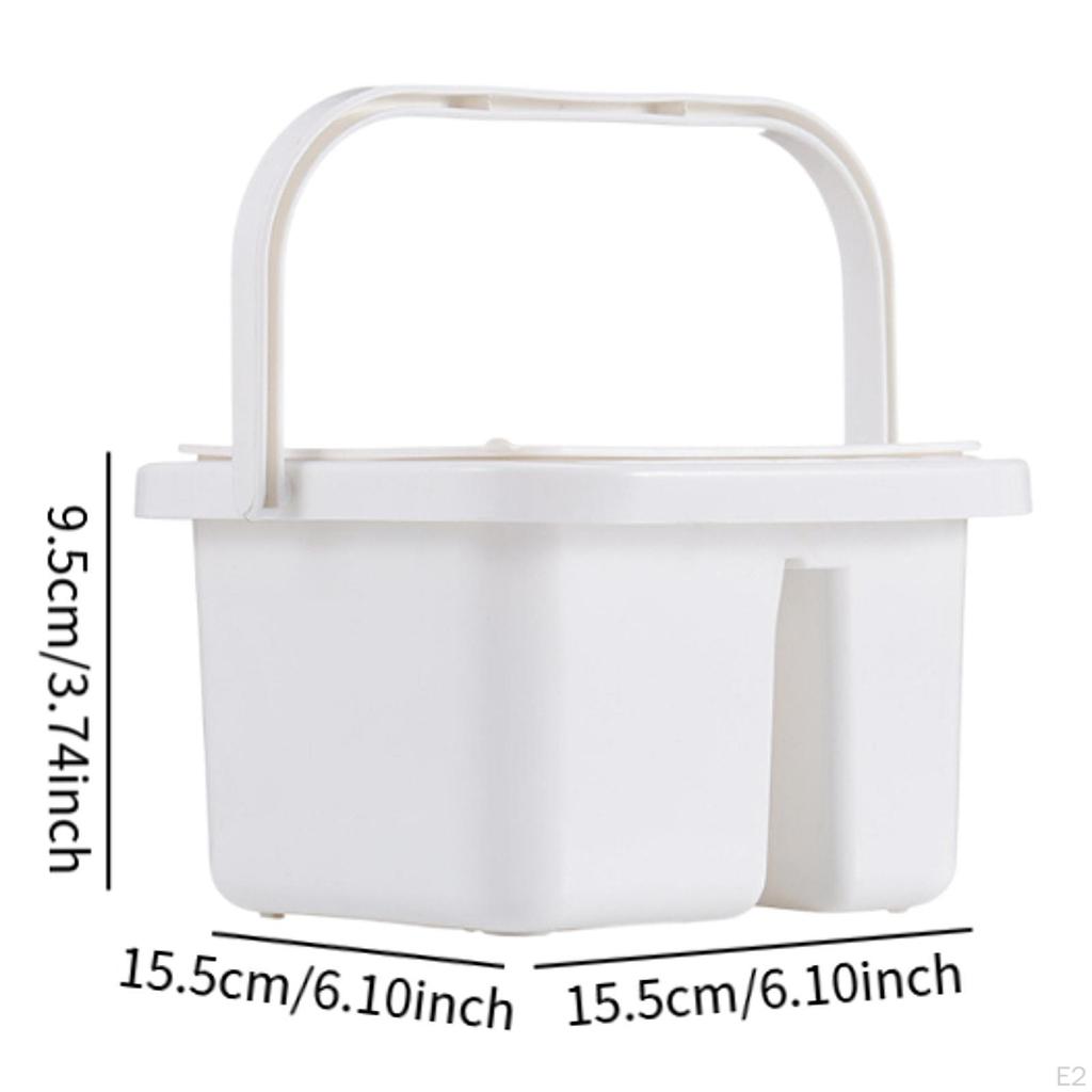 Brush Cleaner, Cleaning Pot, Portable And Multipurpose with Hole for Holder Dipping