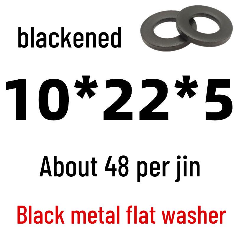 Thickened Black Iron Flat Washer for Screws, Non-standard Round Design