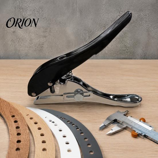 Precision Drilling Hardware Single Hole Puncher, Adjustable 3 in 1 Edge Woodworking Tool, Three One Carpentry Pliers Handheld Punching Machine for DIY