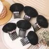 Invisible Fluffy Hair Pad Rhinestone Sponge Head Cushion Front Hair Line Volume Base Puff Cushion Hair Bun Pro Styling Hairpins