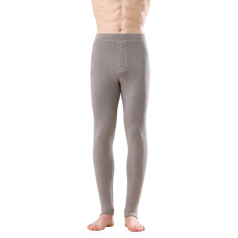 Extra lange Thermohose für große Männer & Frauen - Doppellagig, verdickt, warmes Acryl-Baumwoll-Basisschicht für Herbst & Winter
