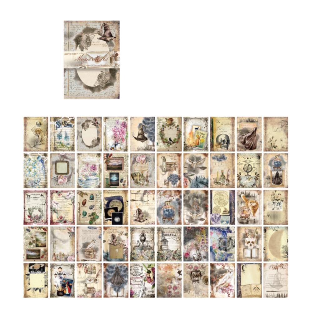 100pcs DIY Scrapbooking Message Material Paper with Creative Flower Decorative 8 Styles Memo Pad Background Paper Diary Album