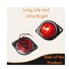 4-Pack LED Outline Side Marker Lights, 24V Red Clearance Lamps for Universal Application Ideal for Boat Trailers, Trucks, RVs & Marine Use