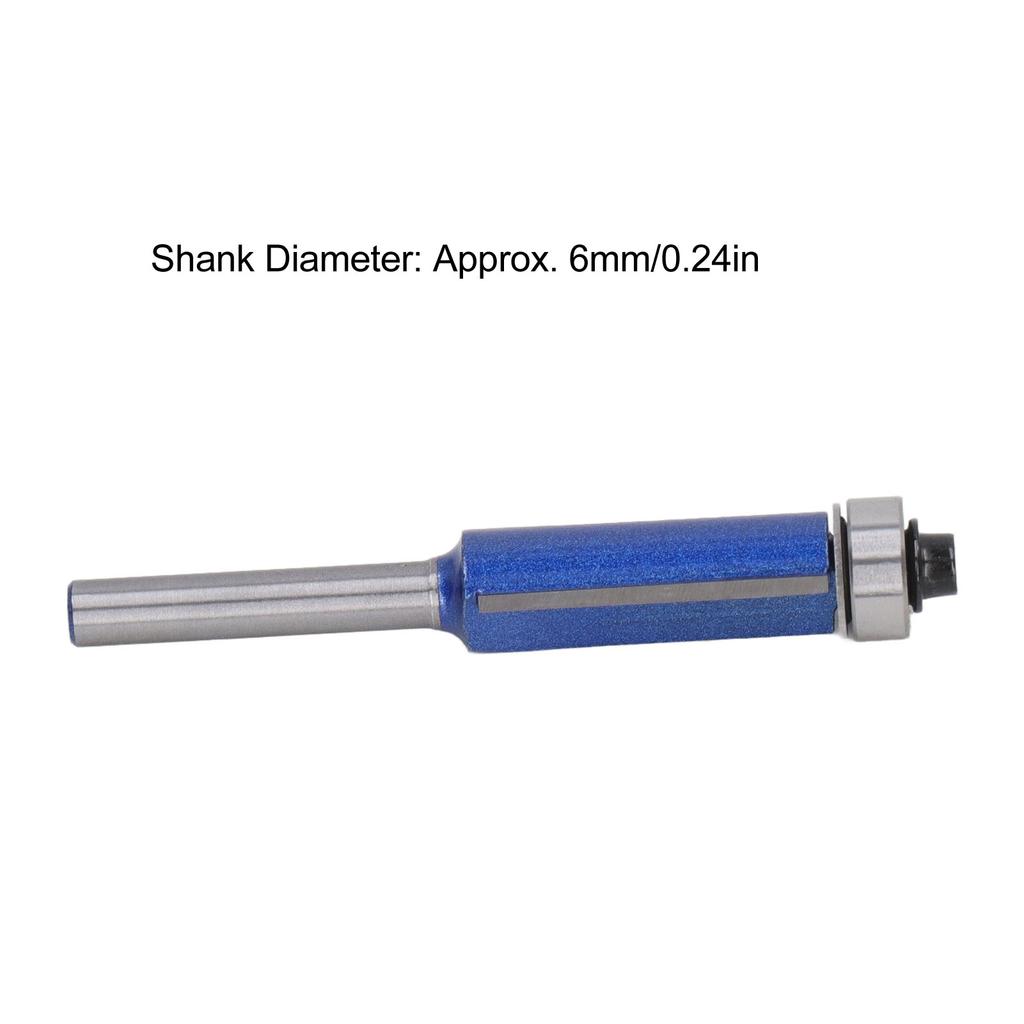 Blue Chamfer End Mill Professional Robust Stable   Trimming Milling Cutter Bit for Woodworking 6mm Shank
