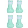 4pcs AntiScratch Cat Foot Covers Adjustable Silicone Pet AntiOff Claw Shoes Boots Cover(Mint Green )