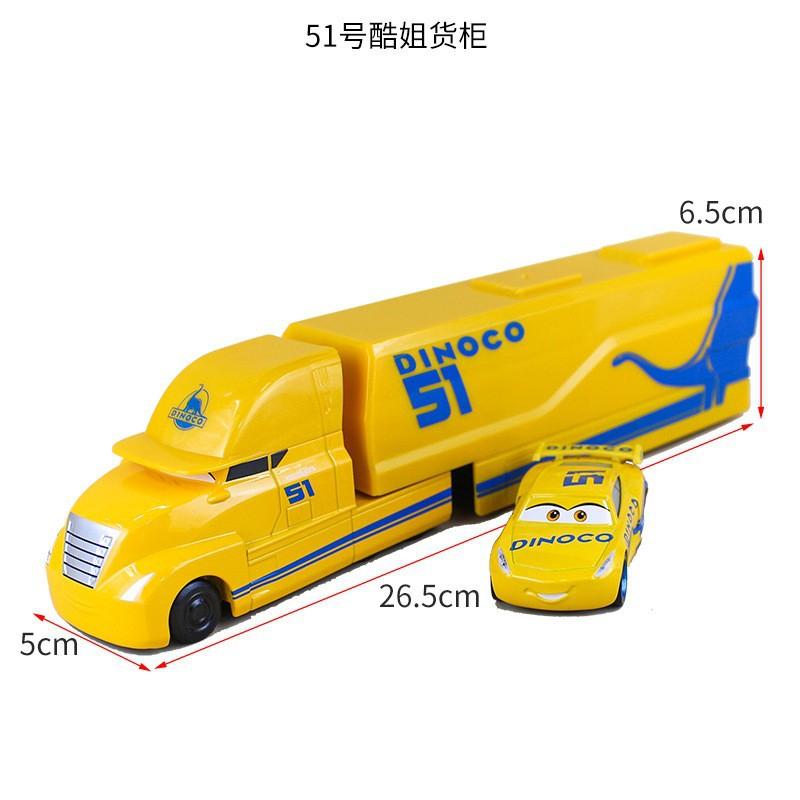 Disney Pixar Cars 3 Toys Car 1:55 Lightning Mcqueen Mack Uncle Truck Rescue Collection Alloy Car Model Children's Toy Gift