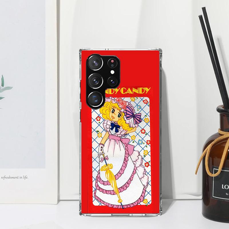 Anime Candy Phone Case For Samsung Galaxy S25 S24 S23 S22 Ultra S21 FE S20 Plus S10 + S10E Art Fundas Back Cover S24 S23 S22 S21