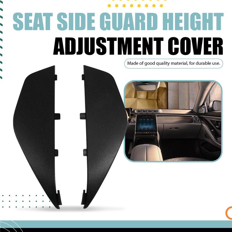 Placa de Cobertura com Ajuste de Altura para Proteção Lateral do Assento do Carro A2239190701 A2239190801 1 Par Para Classe S W223 -2025