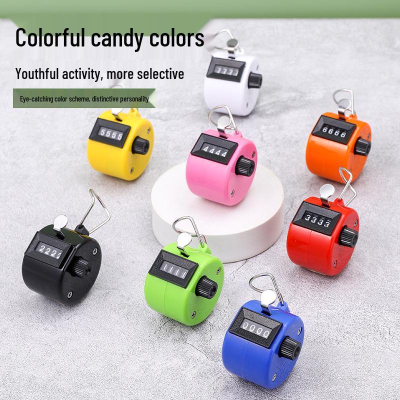 Colorful Metal Handheld Mechanical Tally Counter