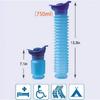 1 set Orinatoio Auto Secchio Orinatoio Esterno in Piedi Urina Emergenza Viaggio Portatile Riutilizzabile Restringibile Toilette da Campeggio Perdita di Urina