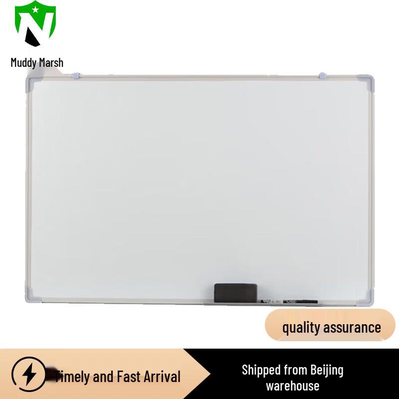 Double-Sided Magnetic Silver Frame Wall-Mounted Blackboard