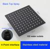 Pressurized Rain Shower Head Stainless Steel Square Round Large Water Outlet 4/6/8/10/12 Inch Options Available for Enhanced Bat