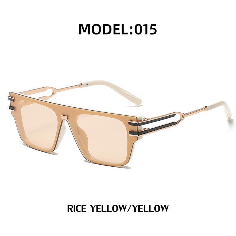 JYL TS Men s Rimless Cut-Edge Square - Chic Unisex Sunglasses LH015 c-2701 сырые темно-коричневый