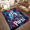 Inter Milan Area Rug Design For Kitchen Game Room Living Rooms Hallway Antislip Carpet Anime Office Decor Perfect Gift For Valentine'S Wedding Birthda