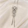 Elegant Long Tassel Sweater Chain with Japanese and Korean Pearls