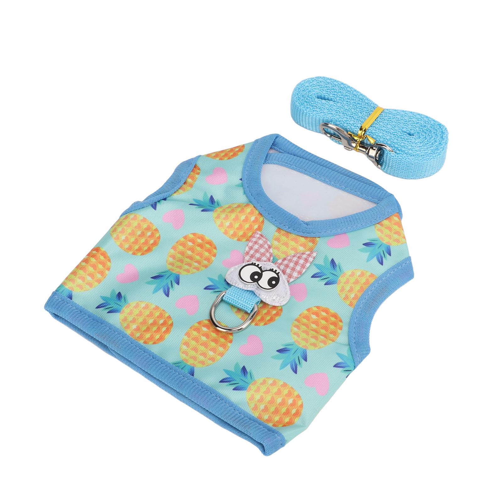 

Bunny Harness Leash Set Adjustable Soft Nylon Rabbit Vest for Kitten Ferret Guinea Pig M