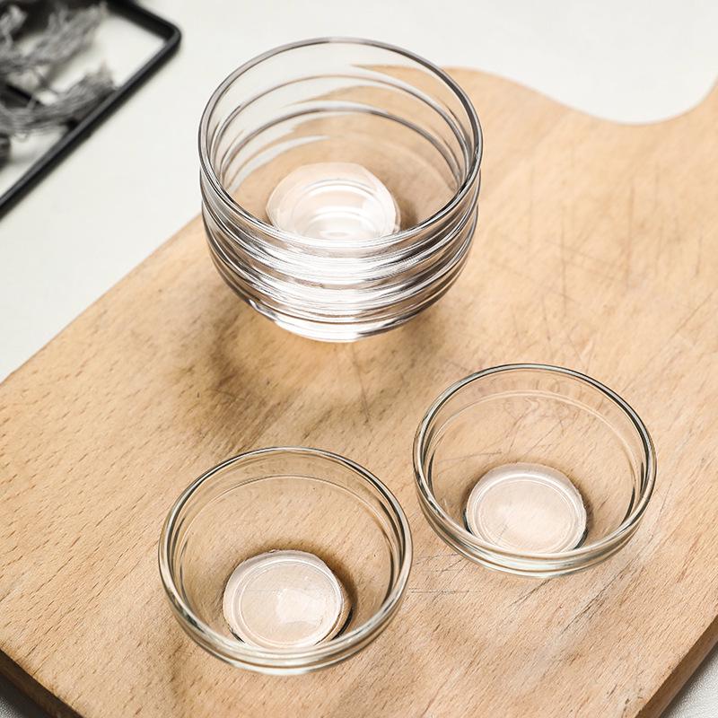 Putzai Transparent Glass Cake and Pudding Bowls for Commercial Use