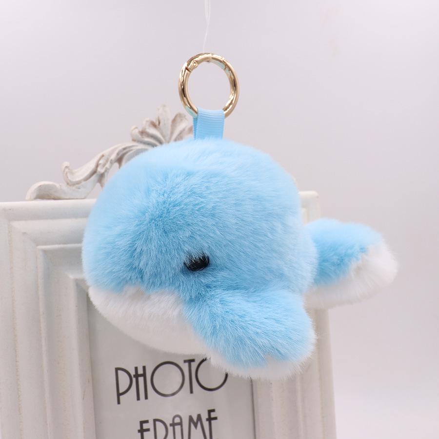 Winter Hot-Selling Plush Whale Pendant: Keychain & Ornament for Car or Bag