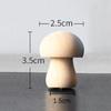 Wooden Mushroom Natural Unfinished Mushroom DIY Crafts Painting Peg Dolls Ornament Handmade Kids Toy Decoration Christmas Gift