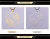 Dawapara Yoga Lotus Flower Women Necklace Buddhist Mandala Minimalism Charm Stainless Steel Healing Jewelry