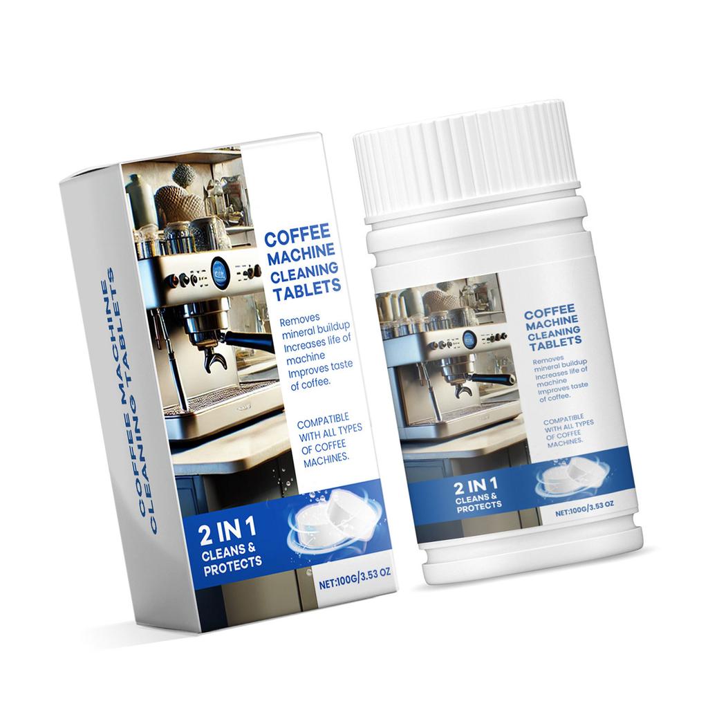Coffee Machine Cleaning Tablets High Efficiency Espresso Maker Cleaner Safe Effervescent Tablet for Home and Office