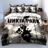 Linkin Park Hybrid Theory Biancheria da letto Set Copripiumino Copripiumino Federe (1*Copripiumino 2*Federe, senza piumino)