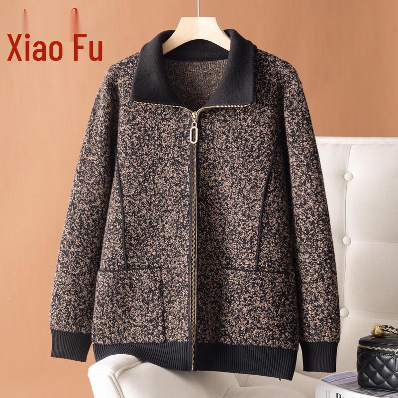 Grandma s Autumn Winter Knitted Lapel Cardigan 4XL