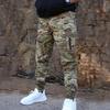 Men's Slim Fit Military Camouflage Tactical Joggers - Multi-Pocket Outdoor Training and Workwear Pants for Spring and Autumn