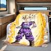 1PC Vegito  Print Flannel Blanket, High Quality All Seasons, Home Decor, Warmth and Comfort, Perfect for Christmas Gifts