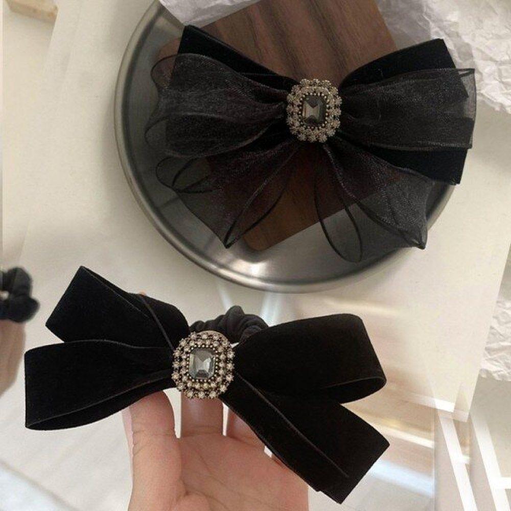 

Мно набор продукт резинка для волос заколка для волос аксессуар для волос бархатная лента (комплект из двух частей: строка + булавка)