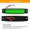 10Pcs Truck Trailer Side Marker Indicators light Car Signal Brake Rear Warning Tail Light LED 12V 24V Warning Lamp