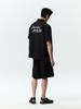 Jeimiweseuteu Jwgc Lettering Open Collar Set-Up Shirt (Black)