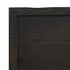 Vidaxl Półka, Ciemnobrązowa, 80X60X(2-6) Cm, Wykończone Drewno Dębowe