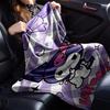 1pc Kuromi blanket Lightweight Flannel Throw for Sofa Bed Travel Camping Livingroom Office Couch Chair