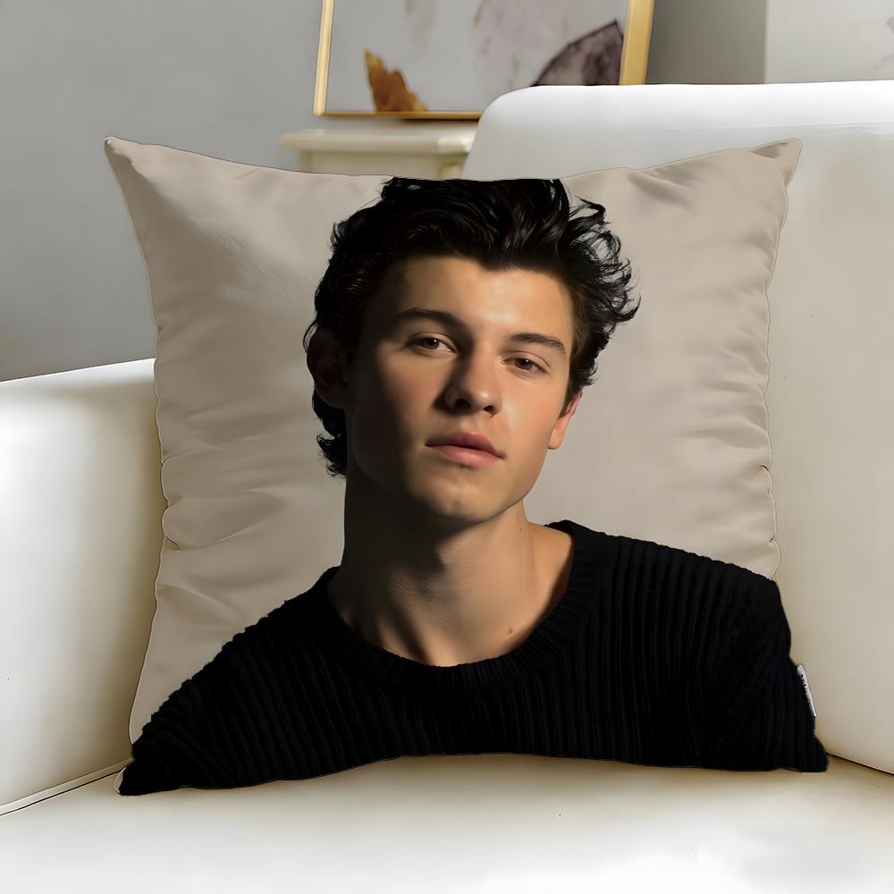 popular singer Shawn Mendes Cushion Cover Soft & Easy-Wash Pillow Case – Versatile for Couch, Bed, Travel and Office