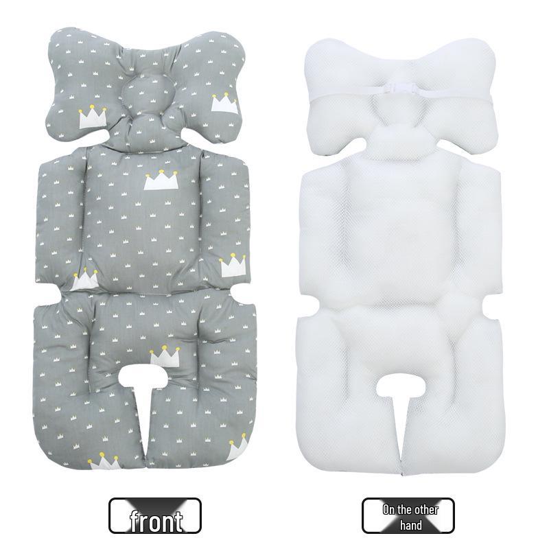 Korean Style Reversible Cotton Baby Stroller and High Chair Cushion