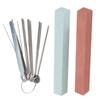 Stainless Steel+Sharpening Stone Guitar Maintenance Kit Multi-color Fret Polishing Tool  For Guitar